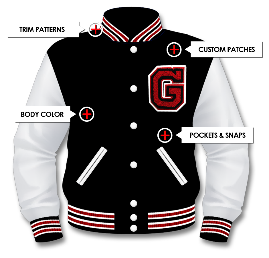 Monogram Applique Tartan Varsity Jacket