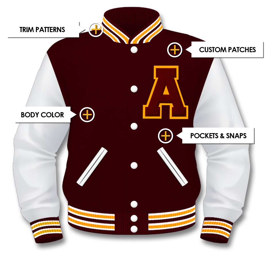 Custom Letterman Jacket Patches USA