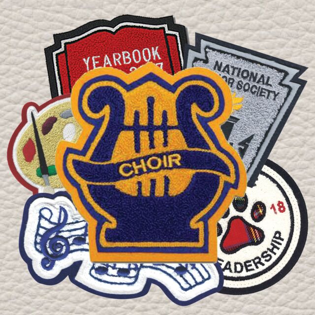 Chenille Year Patches