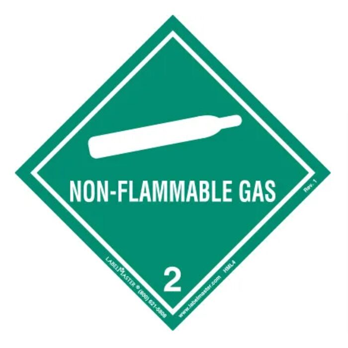 WORDED NON-FLAMMABLE GAS LABELS Thumbnail