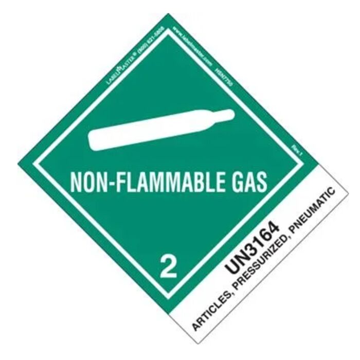 BLANK & PRE-PRINTED SHIPPING NAME NON-FLAMMABLE GAS LABELS Thumbnail