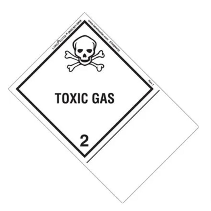 BLANK SHIPPING NAME TOXIC GAS LABELS Thumbnail