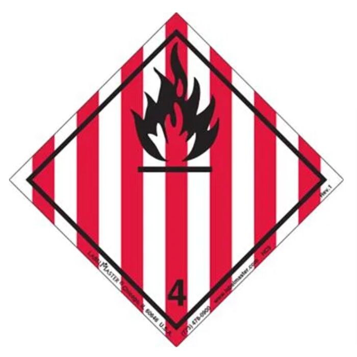 INTERNATIONAL WORDLESS FLAMMABLE SOLID LABELS Thumbnail