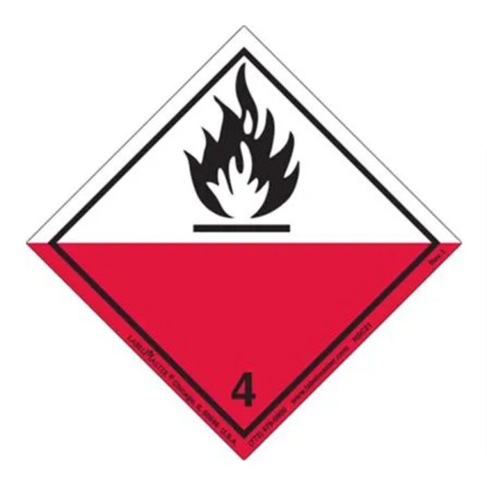 INTERNATIONAL WORDLESS SPONTANEOUSLY COMBUSTIBLE LABELS Thumbnail