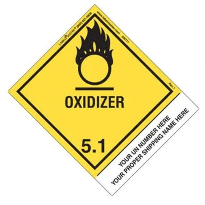 PERSONALIZED SHIPPING NAME OXIDIZER LABELS Thumbnail