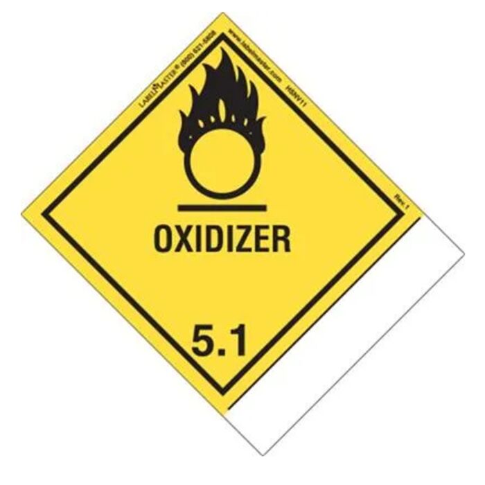 BLANK & PRE-PRINTED SHIPPING NAME OXIDIZER LABELS Thumbnail