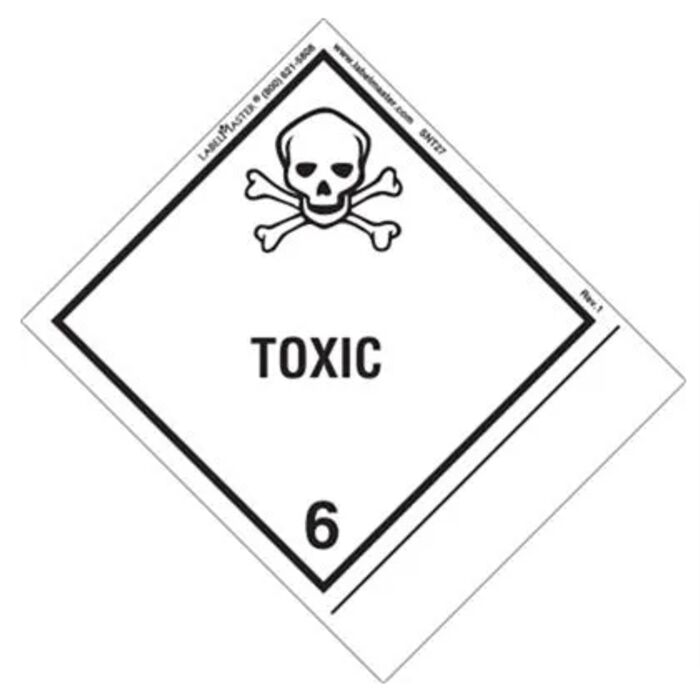 BLANK SHIPPING NAME TOXIC LABELS Thumbnail