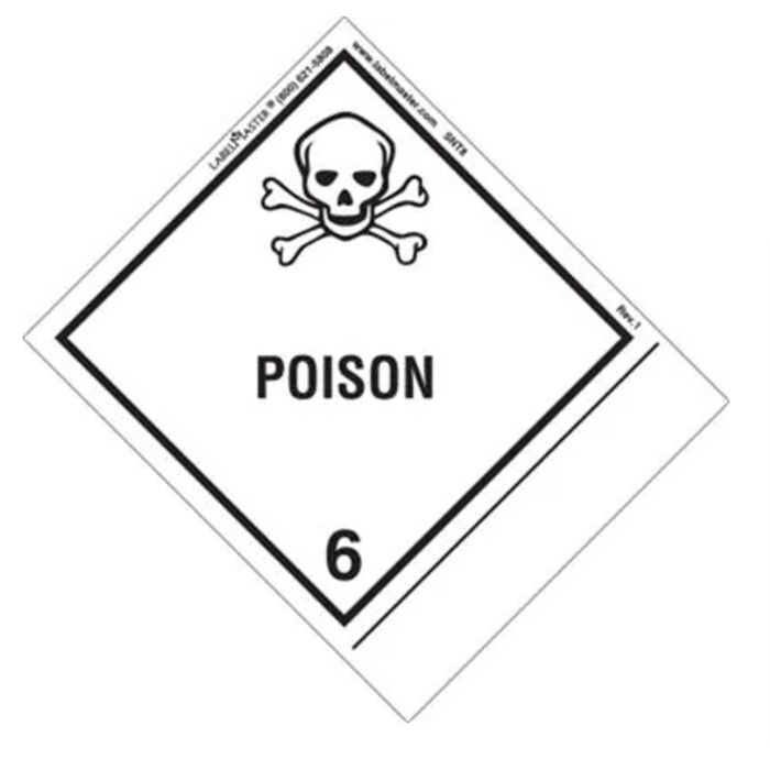 BLANK SHIPPING NAME POISON LABELS Thumbnail