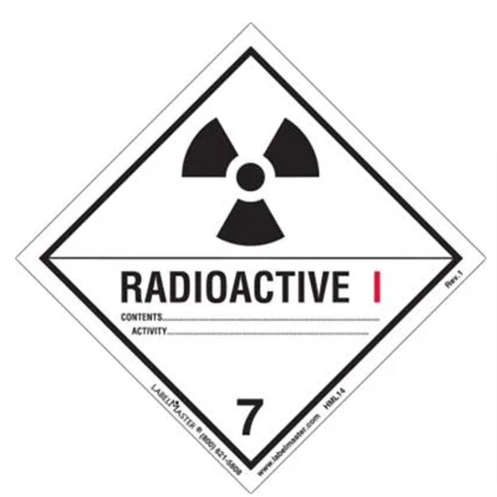 WORDED RADIOACTIVE I LABELS Thumbnail