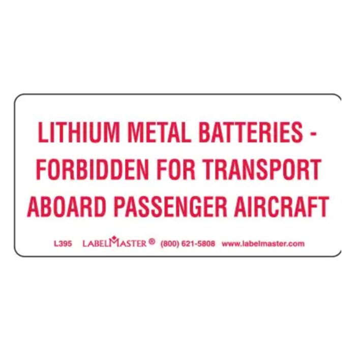 LITHIUM METAL BATTERIES MARKINGS Thumbnail