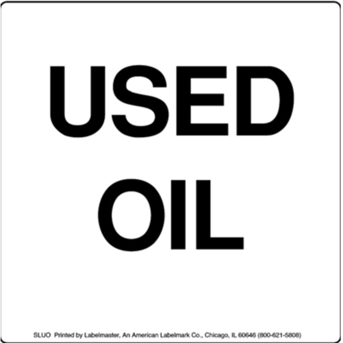 USED OIL LABELS Thumbnail
