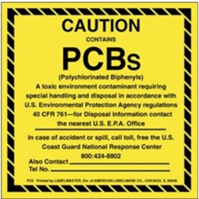 CAUTION CONTAINS PCBS LABELS Thumbnail