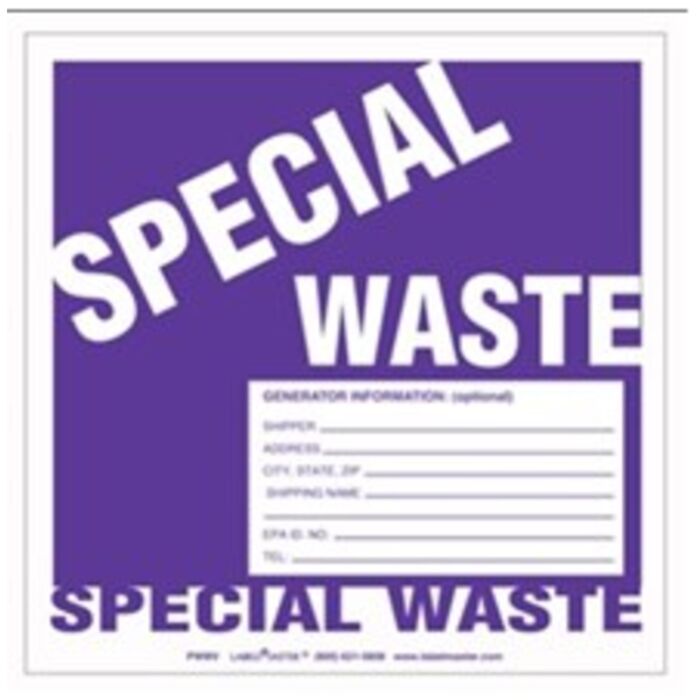 SPECIAL WASTE LABELS Thumbnail