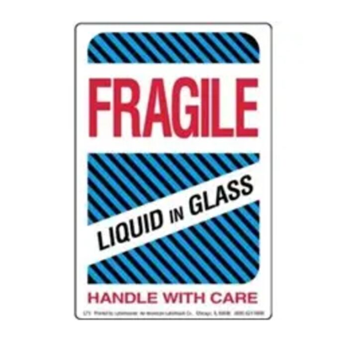 FRAGILE LIQUID IN GLASS LABELS Thumbnail