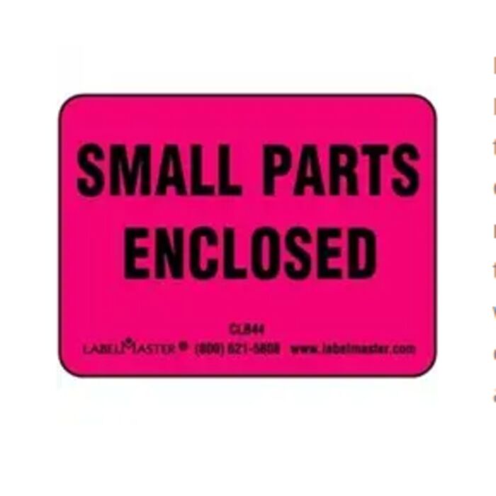 SMALL PARTS ENCLOSED LABELS Thumbnail