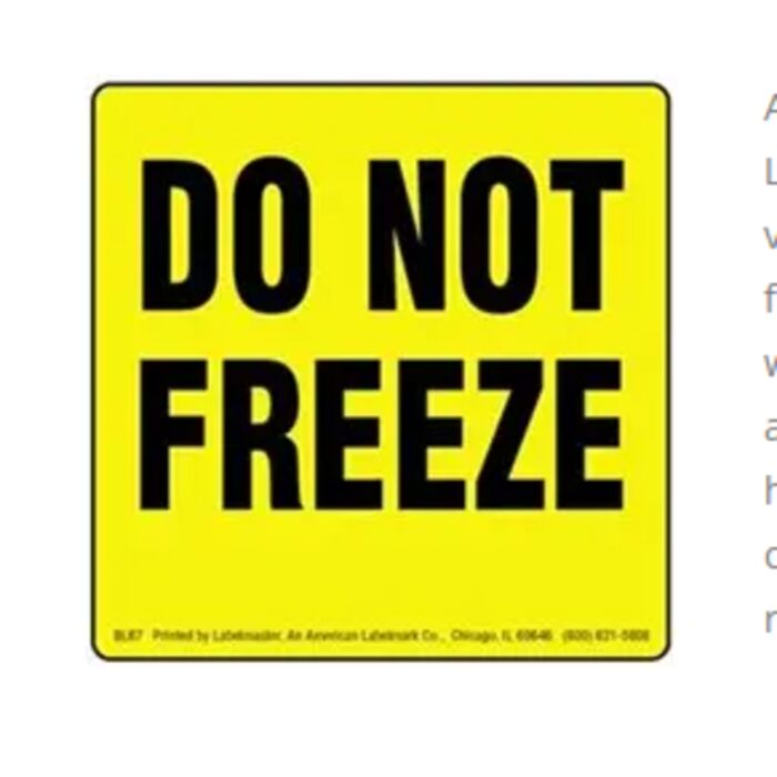 DO NOT FREEZE LABELS Thumbnail
