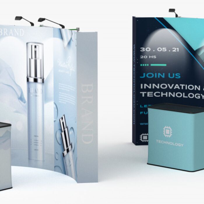 Curve Velcro Fabric Pop Up Displays Thumbnail