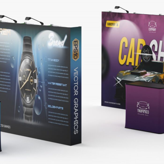 Straight Velcro Fabric Pop Up Displays Thumbnail