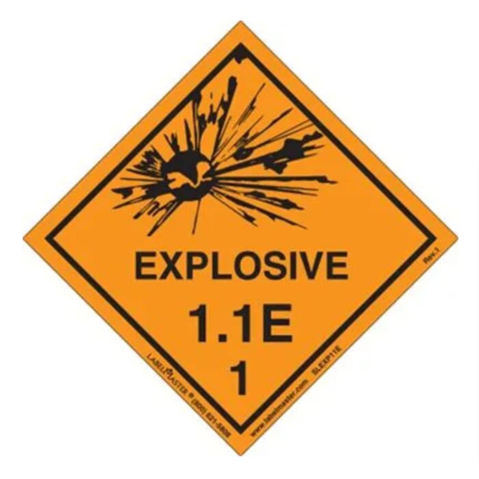 Explosive 1.1 E Label, Paper, Roll of 500 Thumbnail