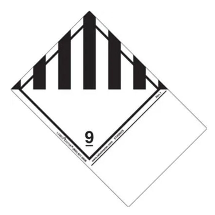 Miscellaneous Dangerous Goods Label, Paper, Blank, Extended Tab   Thumbnail