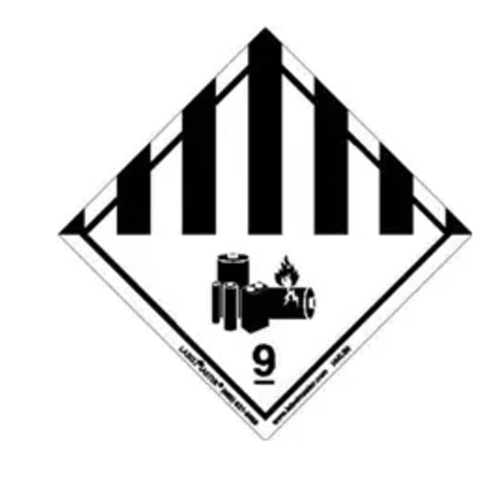 Hazard Class 9 Lithium Battery Label, Paper, Rolls of 500 Thumbnail