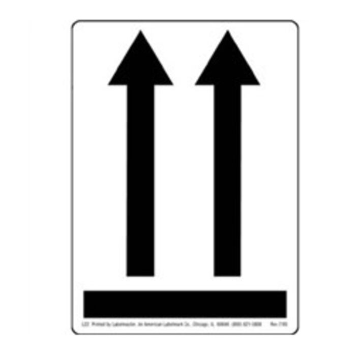 BLACK ARROWS UP AIR LABEL, 1 3/4" X 2 3/8" Thumbnail