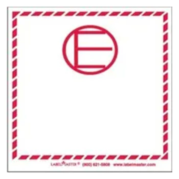 Dangerous Goods in Excepted Quantities Label, Personalized, Paper Thumbnail