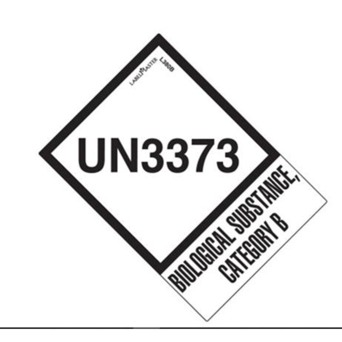 UN3373 LABEL, WITH TAB, 2" X 2 3/4" Thumbnail