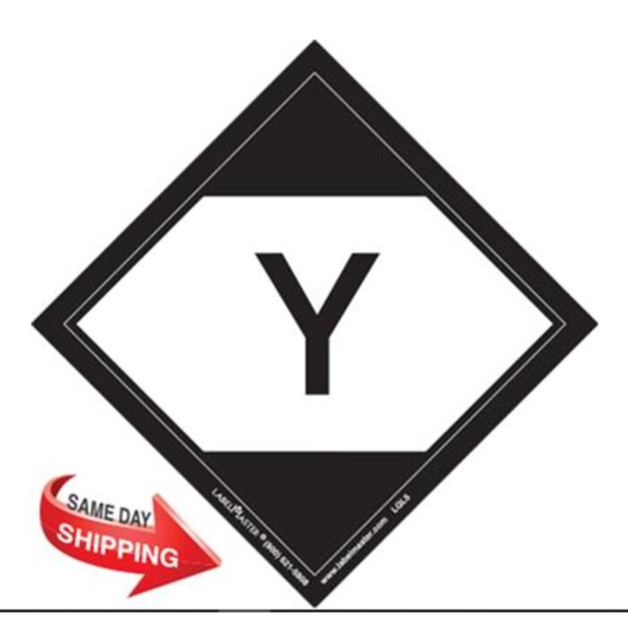 Limited Quantity Label, "Y", 100mm x 100mm, Paper, Roll of 500 Thumbnail