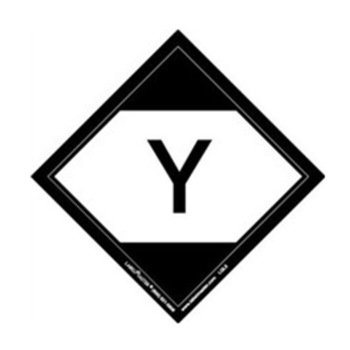 Limited Quantity Label, "Y", 50mm x 50mm, Paper, Roll of 500 Thumbnail