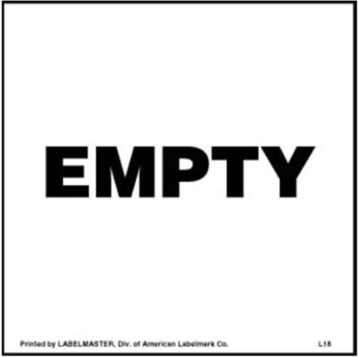 Empty Label, Paper, 152mm x 152mm Thumbnail