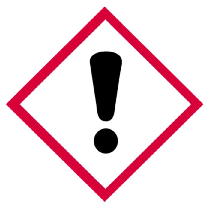 GHS Label, Exclamation Mark, Vinyl, 2" x 2", Sheet of 4 Thumbnail