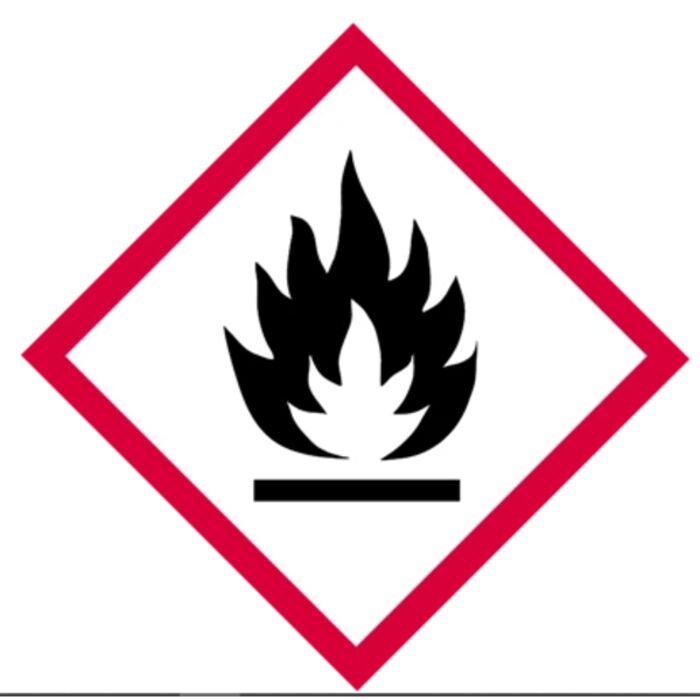 GHS Label, Flame, 2" x 2", Paper, Sheet of 4 Thumbnail