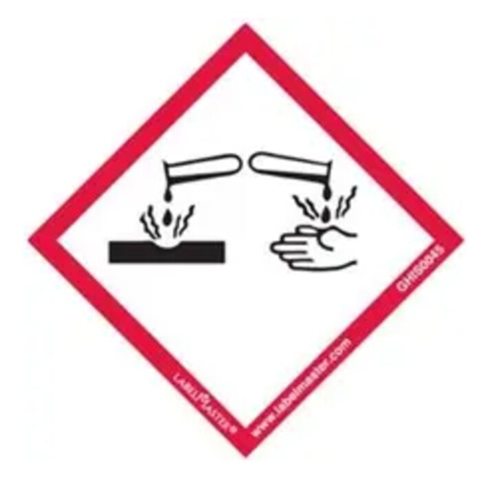 GHS Label, Corrosion, Paper, 101mm x 101mm, Packs of 50 Thumbnail