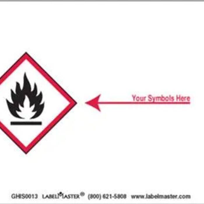 Personalized Label, 8" x 6", Paper, One Red Diamond Thumbnail