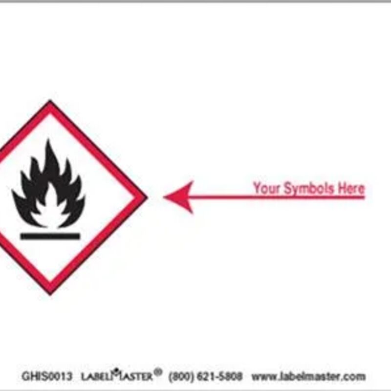 Personalized Label, 8" x 6", Paper, One Red Diamond Thumbnail