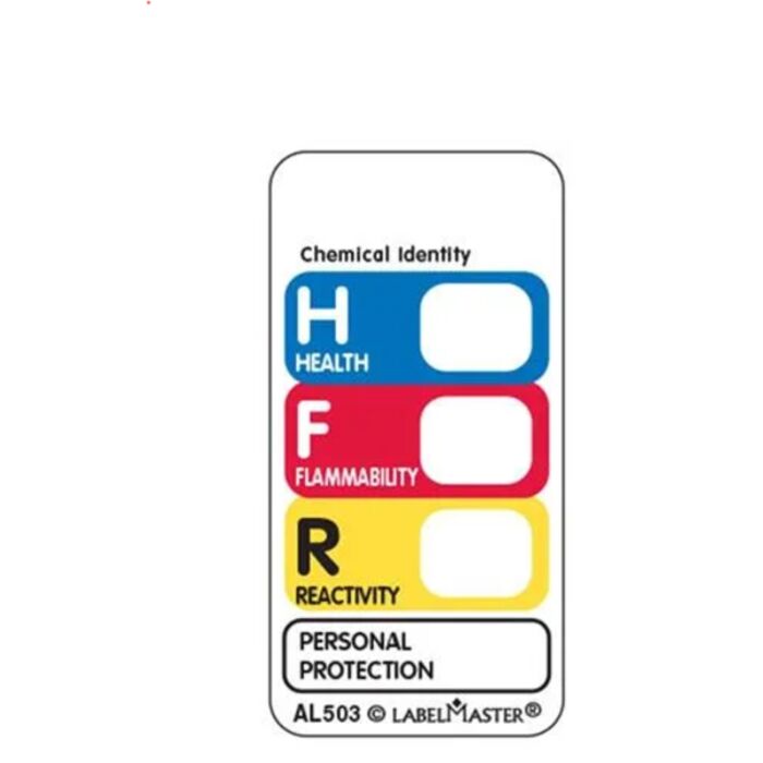 Standard Hazcom (THIS®) Label, 1" x 2", Vinyl Thumbnail