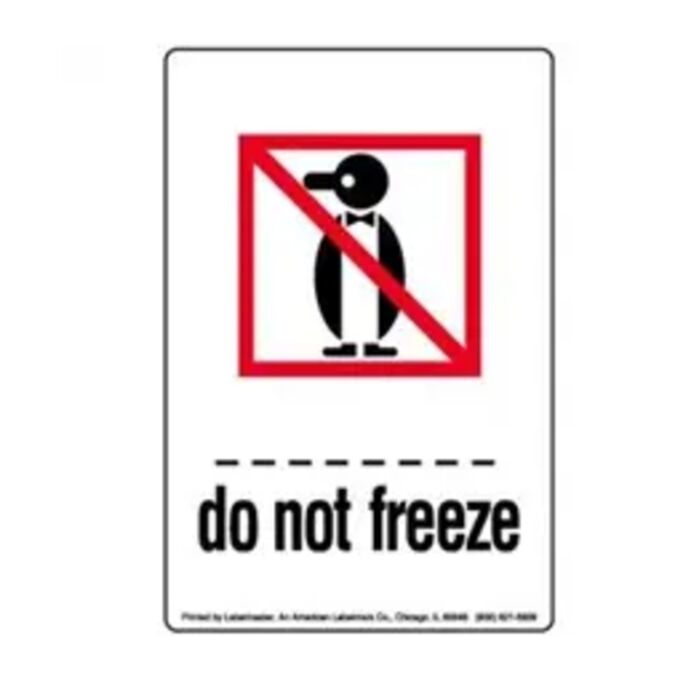 Do Not Freeze Label, 2 3/4" x 4" Thumbnail