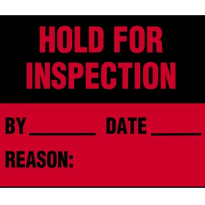 Hold For Inspection Label Thumbnail