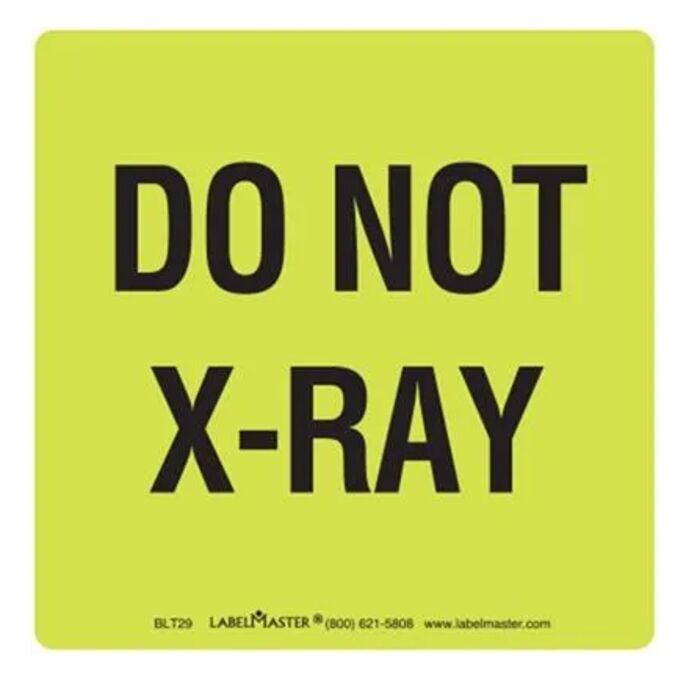 Do Not X-Ray Label Thumbnail