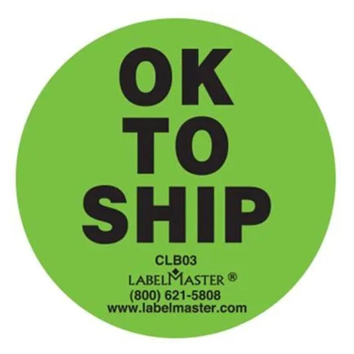 Ok To Ship Label Thumbnail