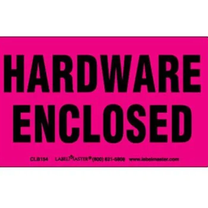 Hardware Enclosed Label Thumbnail