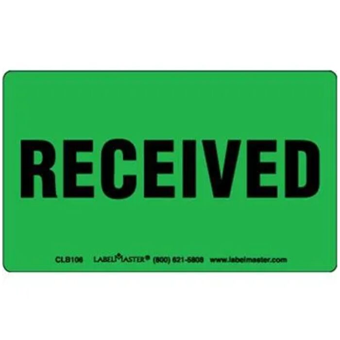 Received Label Thumbnail