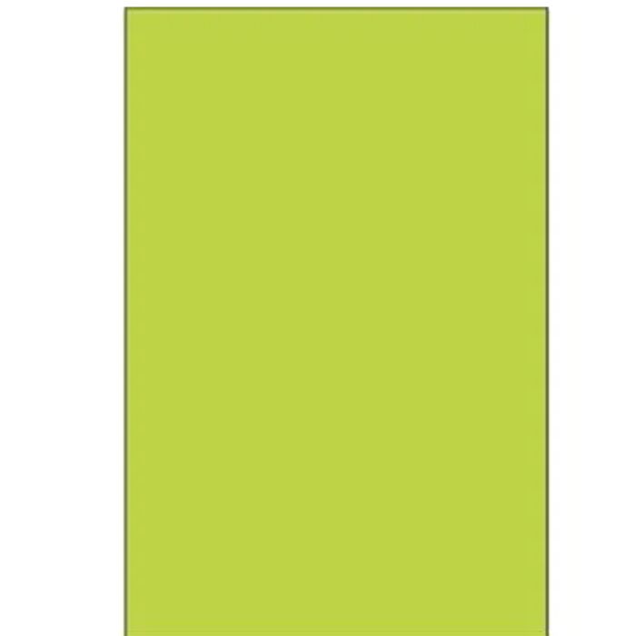 Blank 4" x 6" Rectangle Paper Label, Fluorescent Chartreuse Thumbnail
