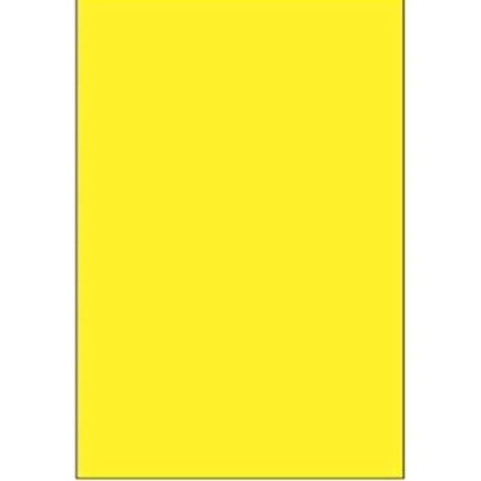 Blank 3" x 5" Rectangle Paper Label, Yellow Thumbnail