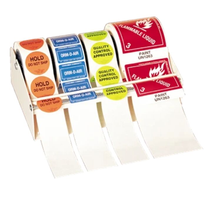 Three-Four Roll Label Dispenser, 12" Wide Thumbnail