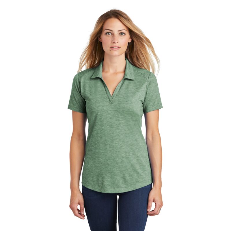 Ladies PosiCharge ® Tri-Blend Wicking Polo Thumbnail