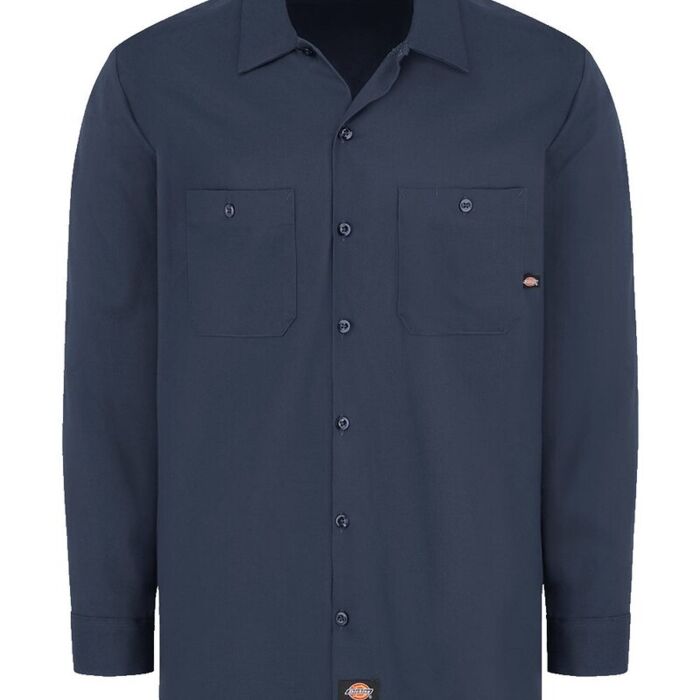 Industrial Cotton Long Sleeve Work Shirt - Tall Sizes Thumbnail
