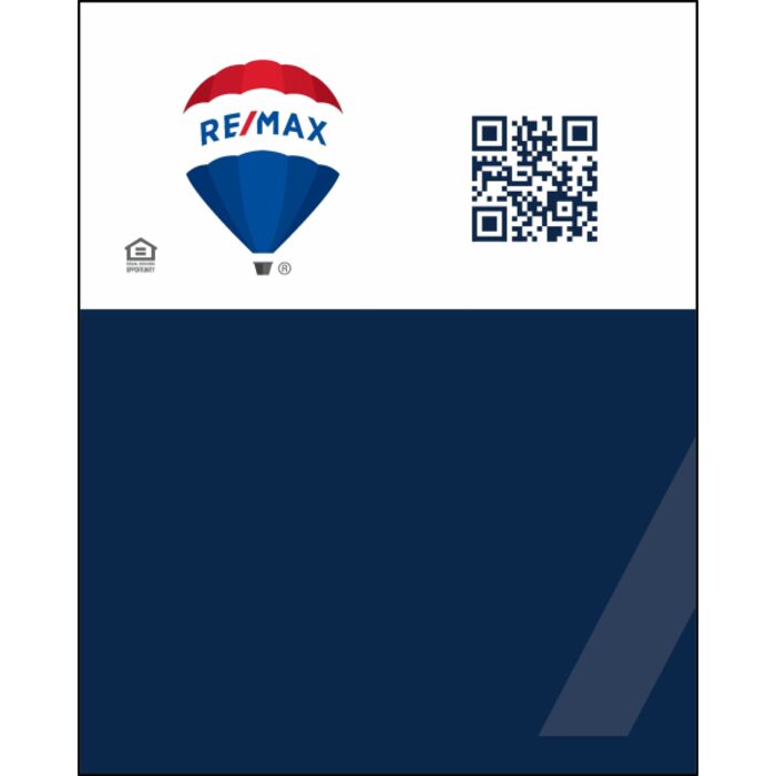 Remax 24"x30" Blue Promo For Sale Signs - QR Thumbnail