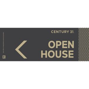 Century 21 Open House Signs - 9"x24" - Grey/Left Arrow Thumbnail